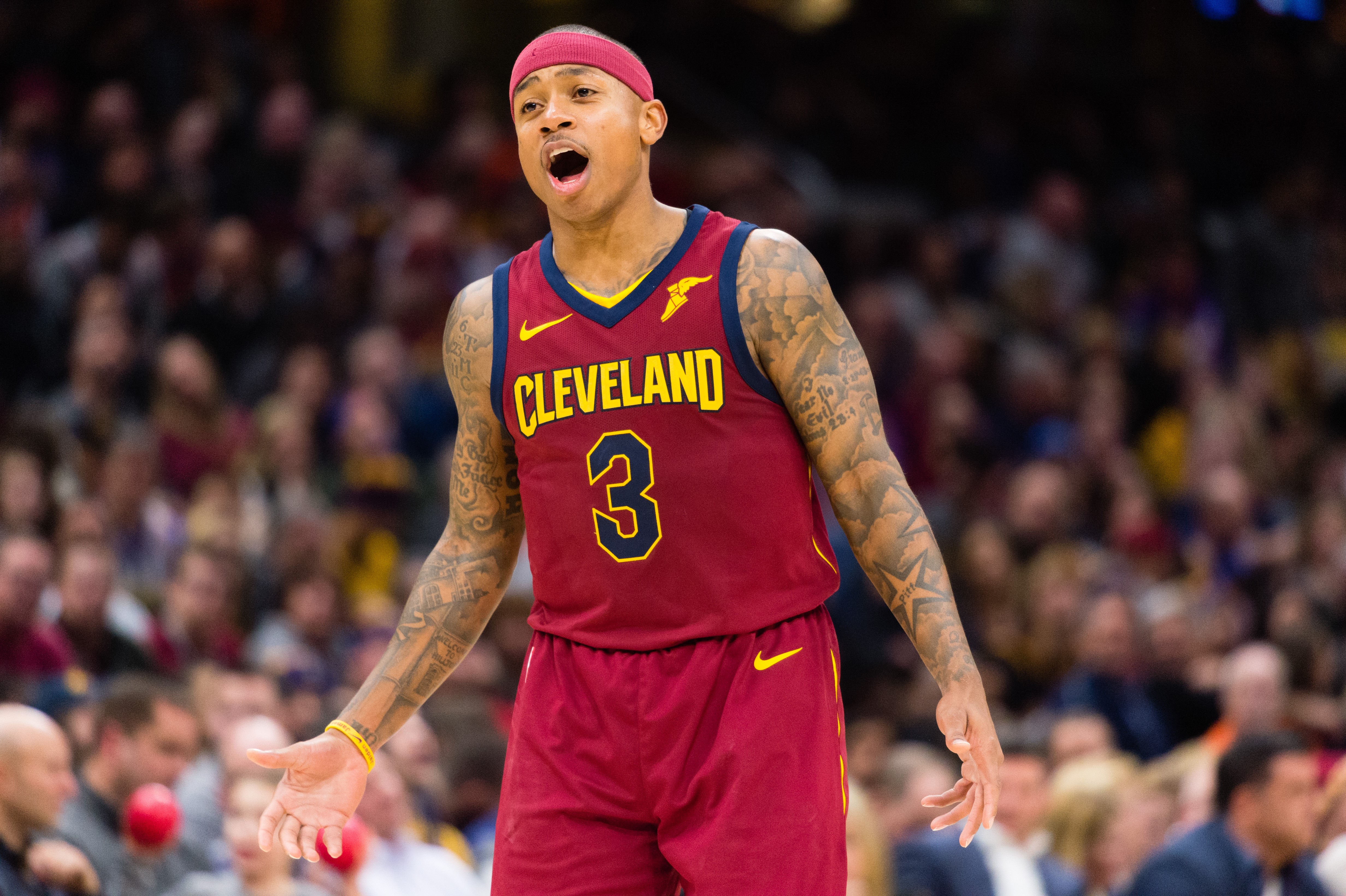 Isaiah Thomas lors de Cleveland - Portland en NBA le 2 janvier 2018