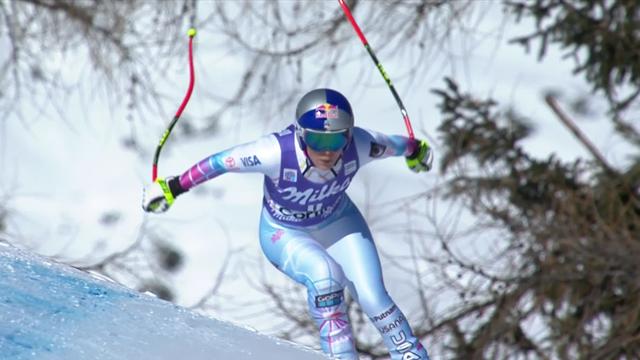 Fast eine Sekunde Vorsprung: So holte Vonn den Abfahrtssieg in Cortina Fast eine Sekunde Vorsprung: So holte Vonn den Abfahrtssieg in Cortina