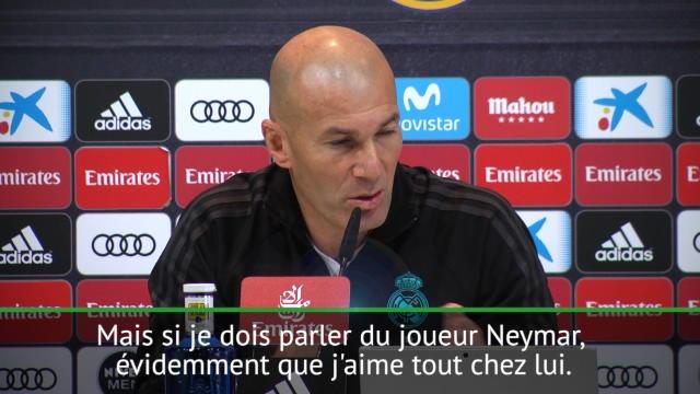 Zidane : "J'aime tout chez Neymar" Zidane : "J'aime tout chez Neymar"