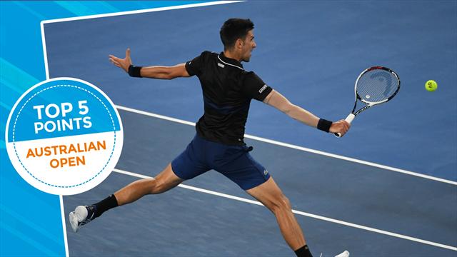 Le Top 5 de samedi : Au filet, Djoko a fait le show Le Top 5 de samedi : Au filet, Djoko a fait le show