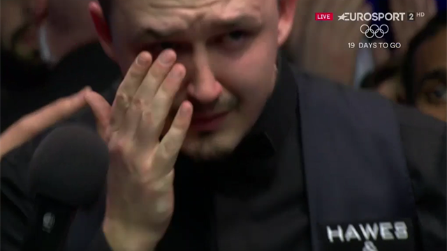 Kyren Wilson in tears after agonising Masters defeat Kyren Wilson in tears after agonising Masters defeat