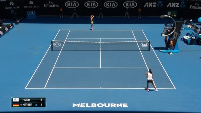 How's that for composure? Hsieh's ultra-slow smash How's that for composure? Hsieh's ultra-slow smash