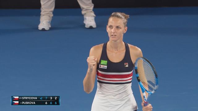 Australian Open: Pliskova schaltet Landsfrau Strycova aus (Highlights) Australian Open: Pliskova schaltet Landsfrau Strycova aus (Highlights)