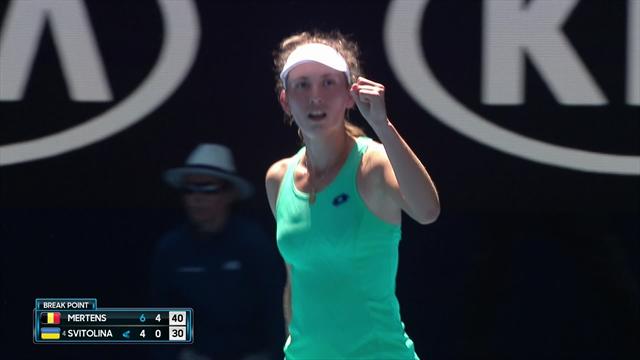 Highlights: Elise Mertens v Elina Svitolina Highlights: Elise Mertens v Elina Svitolina