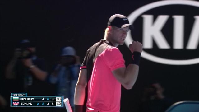 Edmund wins third set, moves to brink of last four Edmund wins third set, moves to brink of last four