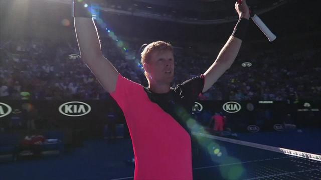 Fantastic! Watch Kyle Edmund's winning moment Fantastic! Watch Kyle Edmund's winning moment