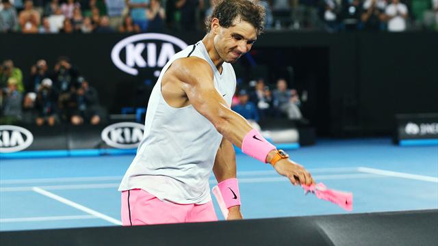 Der schmerzhafte Moment der Entscheidung: Nadal bricht Viertelfinale ab Der schmerzhafte Moment der Entscheidung: Nadal bricht Viertelfinale ab