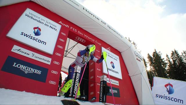 Finalement 4e du combiné Vonn n'a pas tenu le choc lors du slalom