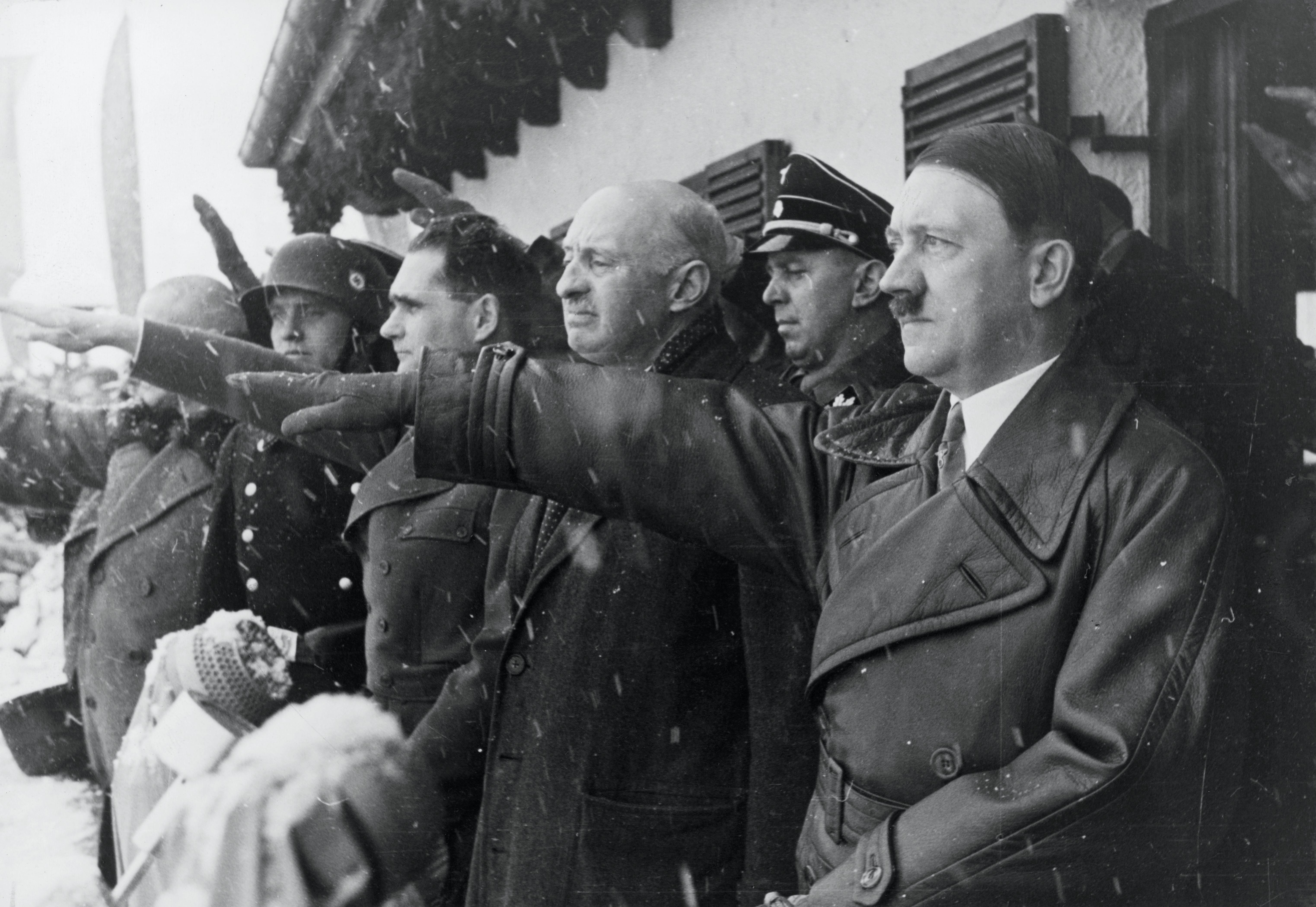 IOC president Henri de Baillet-Latour (centre), and Adolf Hitler (credit: IOC)