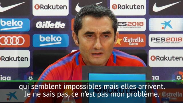 Valverde sur Neymar au Real Madrid : "Des choses impossibles peuvent arriver" Valverde sur Neymar au Real Madrid : "Des choses impossibles peuvent arriver"