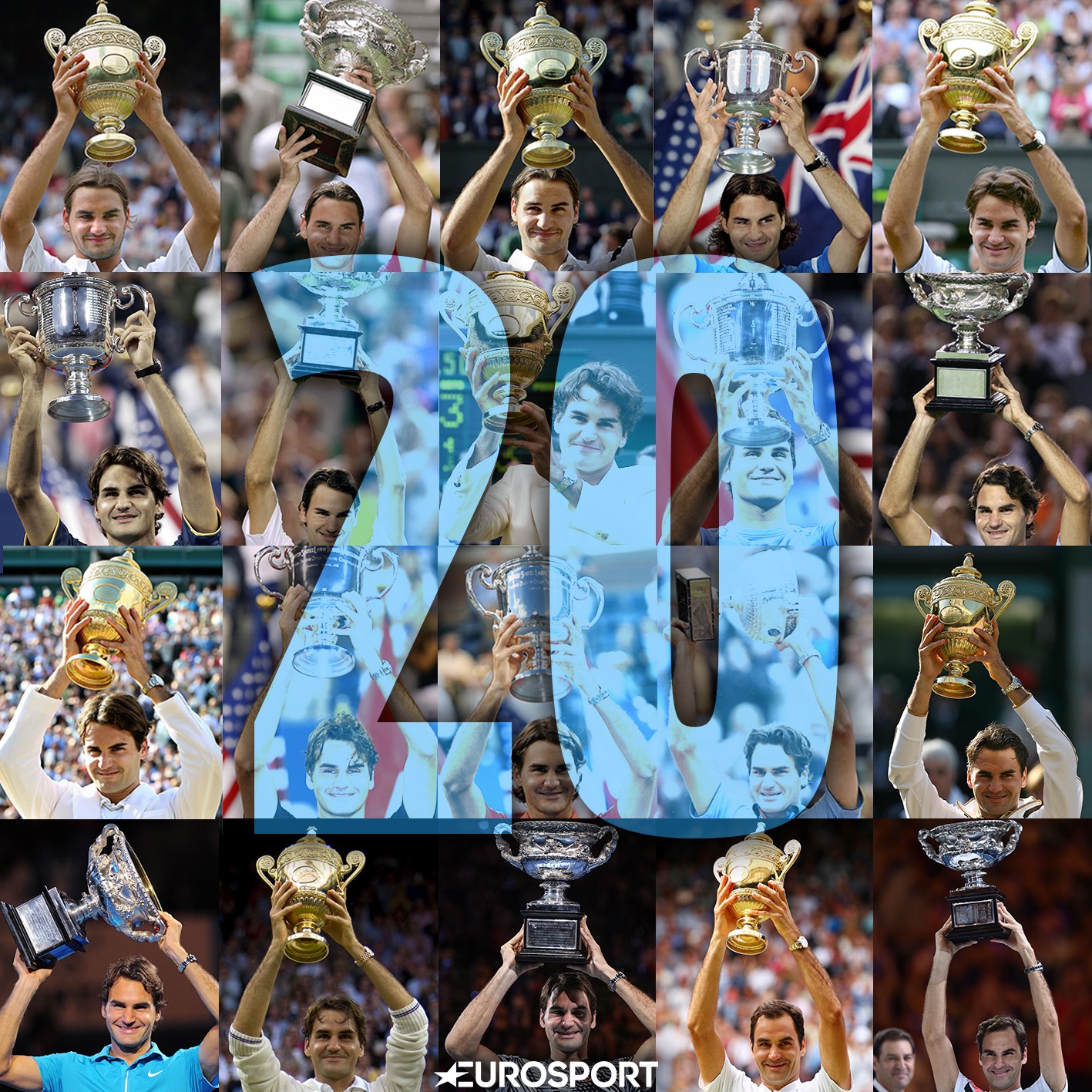 Roger Federer's 20 Grand Slam titles - in numbers - Australian Open