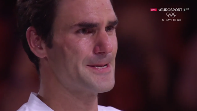 The tears of the greatest: Incredible emotion as Federer ends speech The tears of the greatest: Incredible emotion as Federer ends speech