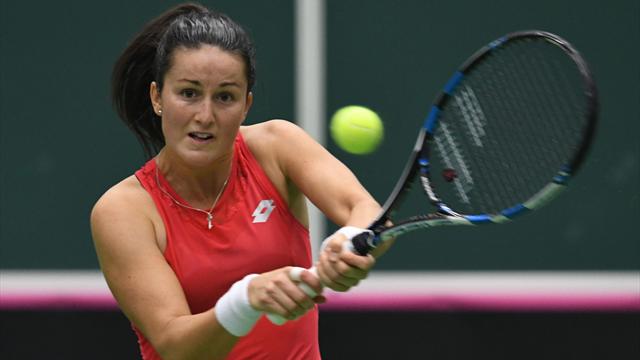 Carla Suárez, Arruabarrena, María José Martínez y Georgina García, equipo ante Italia