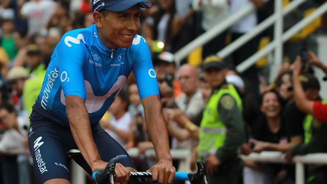 Nairo Quintana descarta una fractura tras una caída en la carrera Colombia Oro y Paz