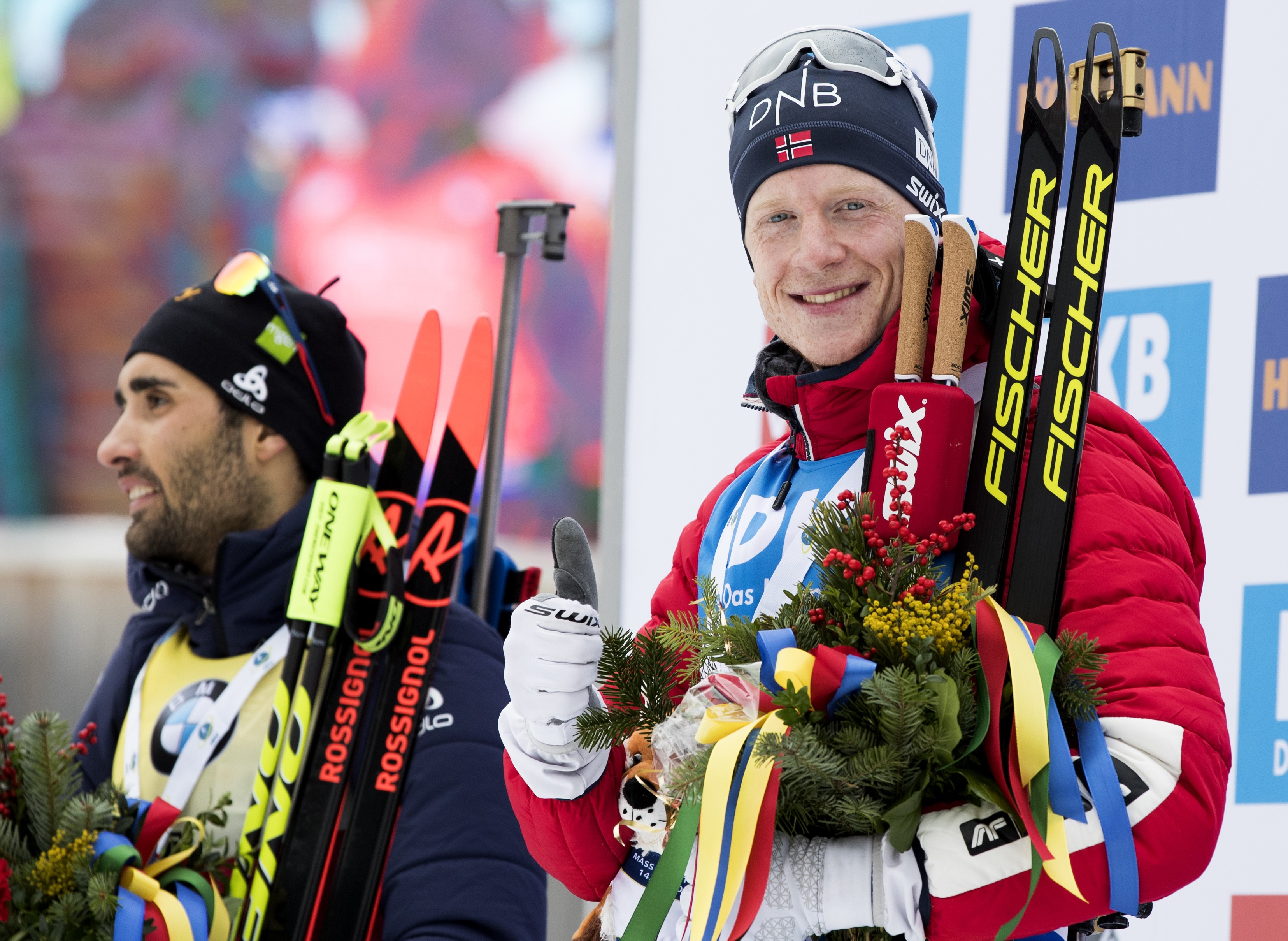 Martin Fourcade and Johannes Thingnes Bø