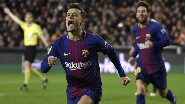 Le premier coup d’éclat de Coutinho envoie le Barça en finale