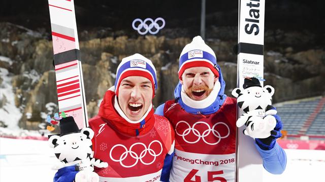 To norske medaljer i hoppbakken: – En fantastisk dag for laget