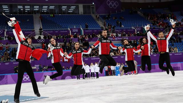 Canada win gold in team event after Chan, Daleman shine