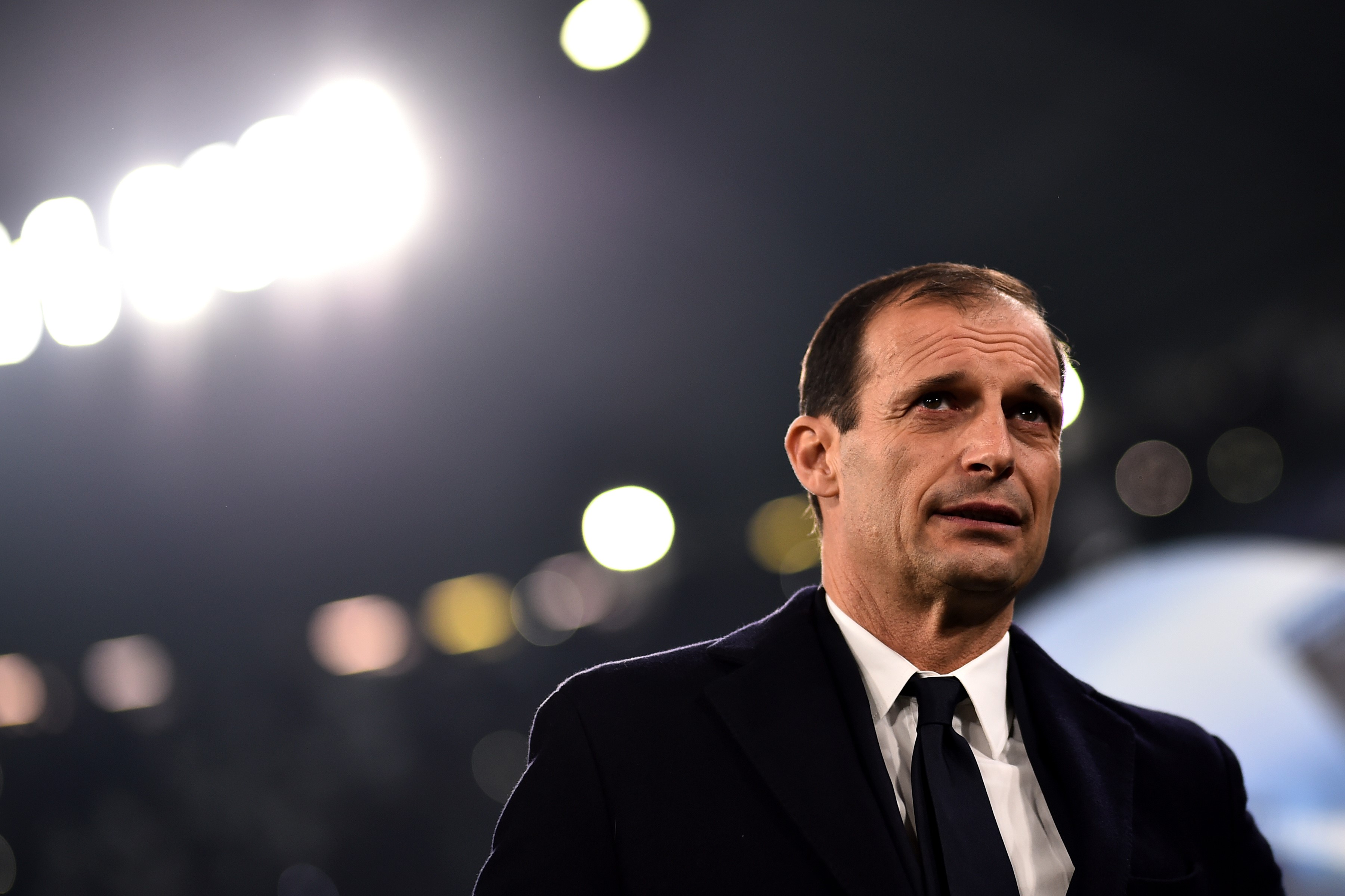 Massimiliano Allegri avant Juventus - FC Barcelone en Ligue des Champions le 22 novembre 2017