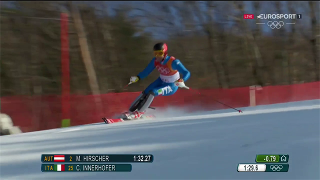 Christof Innerhofer solo 14° dopo la slalom: rivivi la sua discesa Christof Innerhofer solo 14° dopo la slalom: rivivi la sua discesa