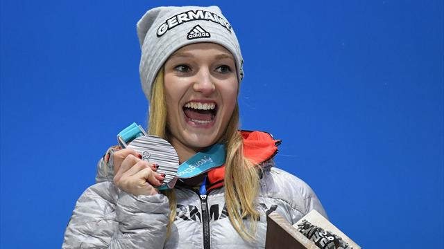 Silber ist ihr Gold: Althaus freut sich tierisch