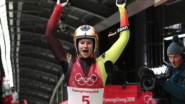 La alemana Geisenberger repite oro, el podio estuvo en medio segundo