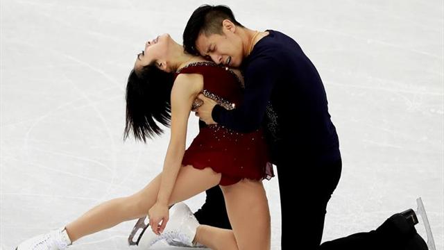 Los chinos Sui Wenjing y Han Cong lideran el programa corto por parejas