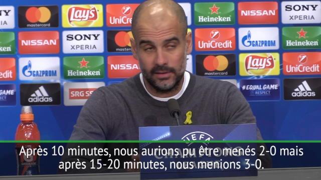 Guardiola : "Nous sommes presque en quart de finale" Guardiola : "Nous sommes presque en quart de finale"