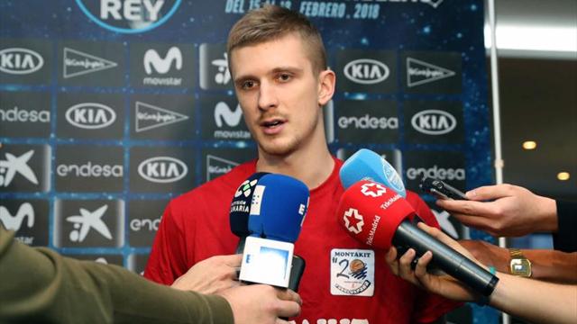 Luka Rupnik: "Jugaremos sin presión ante un Gran Canaria que es favorito"