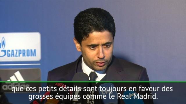 Al-Khelaifi : "Ce serait bien que les arbitres arrêtent" Al-Khelaifi : "Ce serait bien que les arbitres arrêtent"