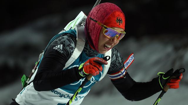Dahlmeier geht über die 15km spät ins Rennen