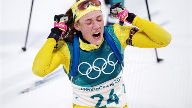 Sensationellt guld till OS-debutanten Hanna Öberg