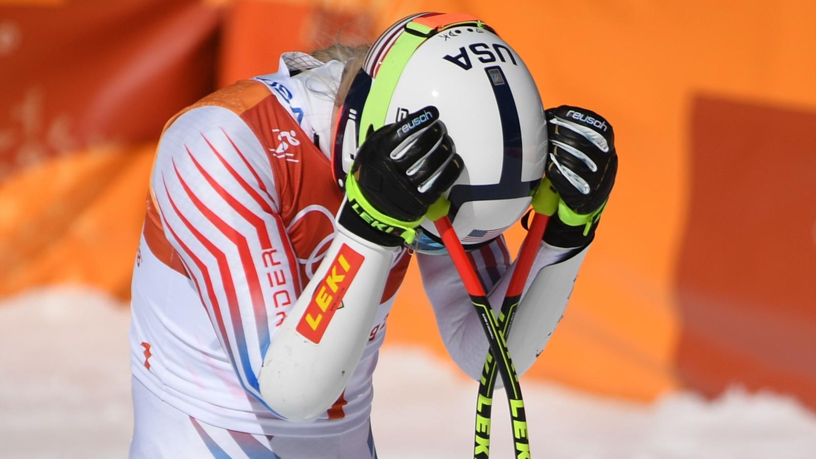 Watch Vonn blows shot at gold in final Olympic event, Shiffrin gets silver video Watch Vonn blows shot at gold in final Olympic event, Shiffrin gets silver video