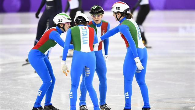 Italia, la staffetta 3000 metri è un argento da brividi! Oro alla Corea, squalificate Cina e Canada
