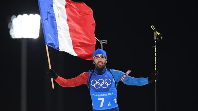 Fourcade skis into record books with fifth Olympic gold