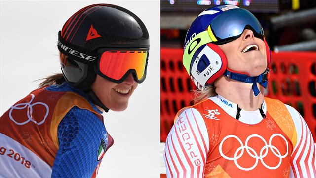 Goggia claims downhill gold as Vonn takes bronze