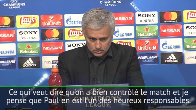 Mourinho : "Pogba nous a donné le contrôle du match" Mourinho : "Pogba nous a donné le contrôle du match"
