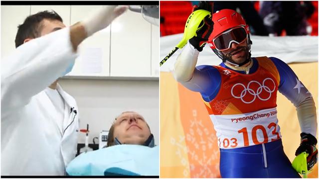 Tannlege (!) fra Kosovo tok innersvingen på alpineliten. Oppladningen var mildt sagt spesiell