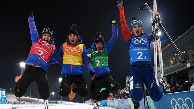 Le relais féminin en bronze, la France égale son record de Sotchi