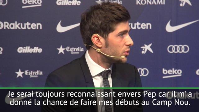 Barça - Roberto : "J'ai eu de la chance d'avoir Guardiola comme entraîneur" Barça - Roberto : "J'ai eu de la chance d'avoir Guardiola comme entraîneur"
