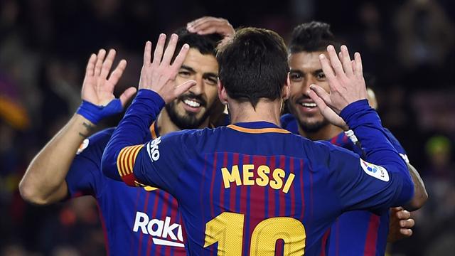 Messi-Suarez-Paulinho, le trio qui fait vibrer le Camp Nou