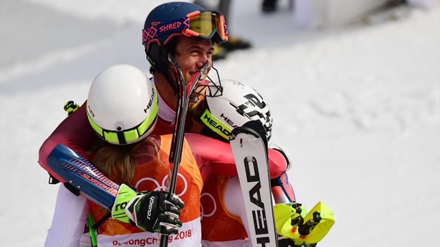Swiss oust great rivals Austria to win inaugural Alpine team event gold