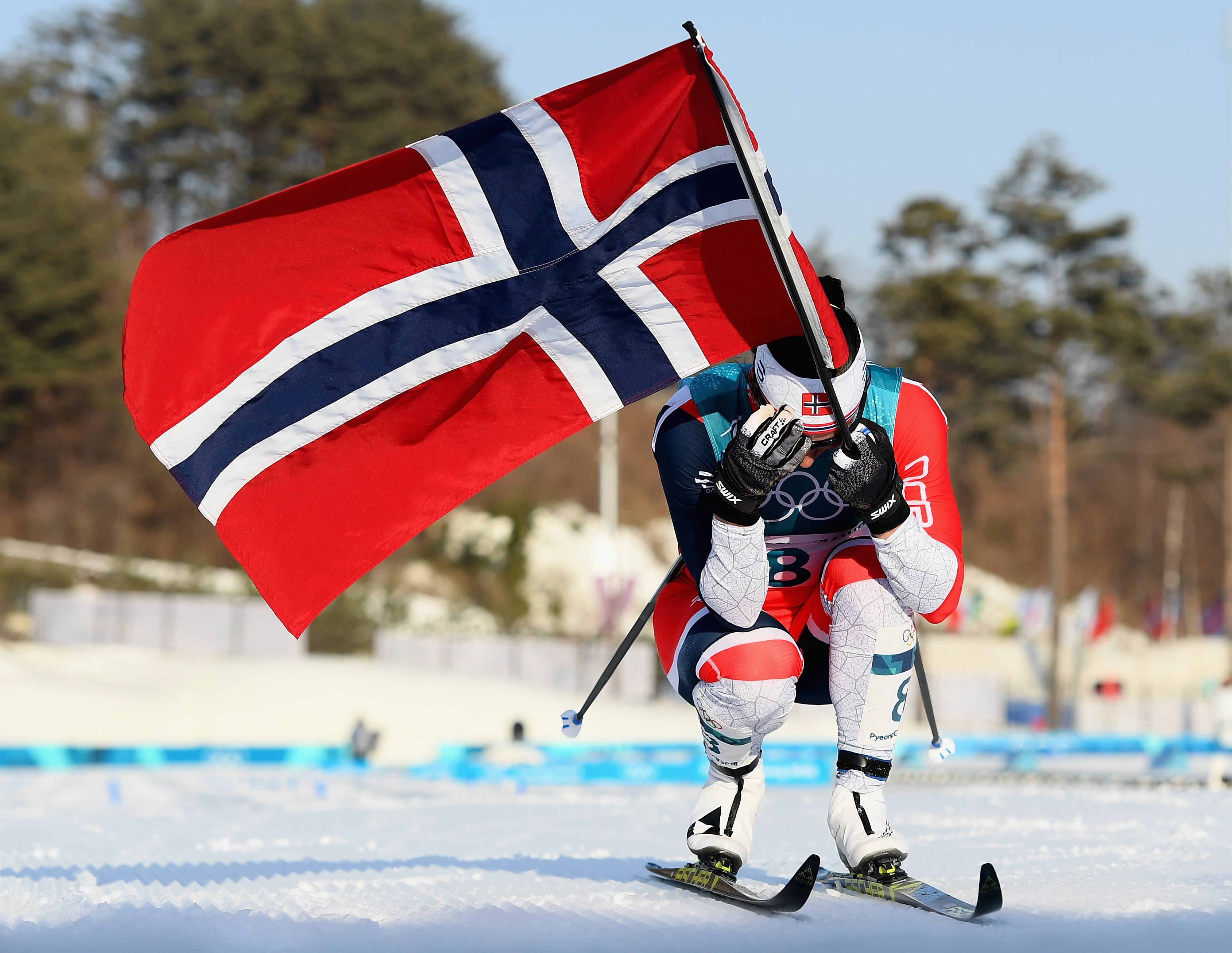 Margit Björgen lors des JO de Pyeongchang