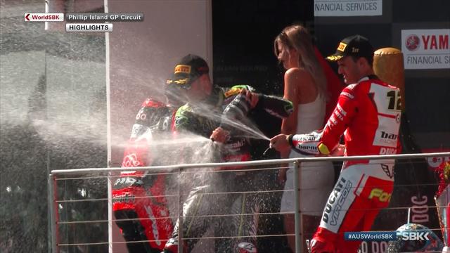 Highlights of Melandri's second win in Australia Highlights of Melandri's second win in Australia