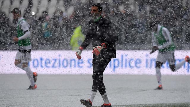 Juventus-Atalanta rinviata per neve e maltempo: non si gioca a Torino