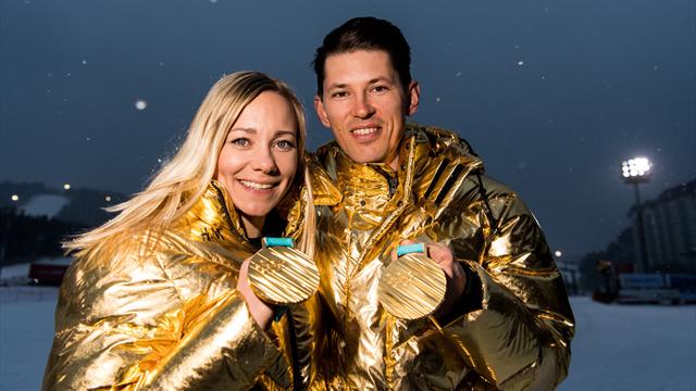 ”F**, de ser ju nervösa ut” – återupplev dubbelgulden i slalom