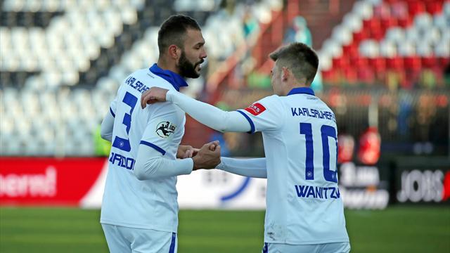 KSC - Erzgebirge Aue heute live im TV, Livestream und Liveticker bei Eurosport