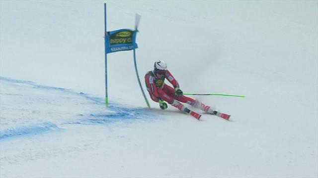 Kristoffersen a tout lâché en seconde manche mais ça n'a pas suffi : son run en vidéo Kristoffersen a tout lâché en seconde manche mais ça n'a pas suffi : son run en vidéo