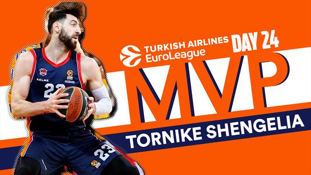 EuroLeague'de 24. haftanın MVP'si Shenghelia