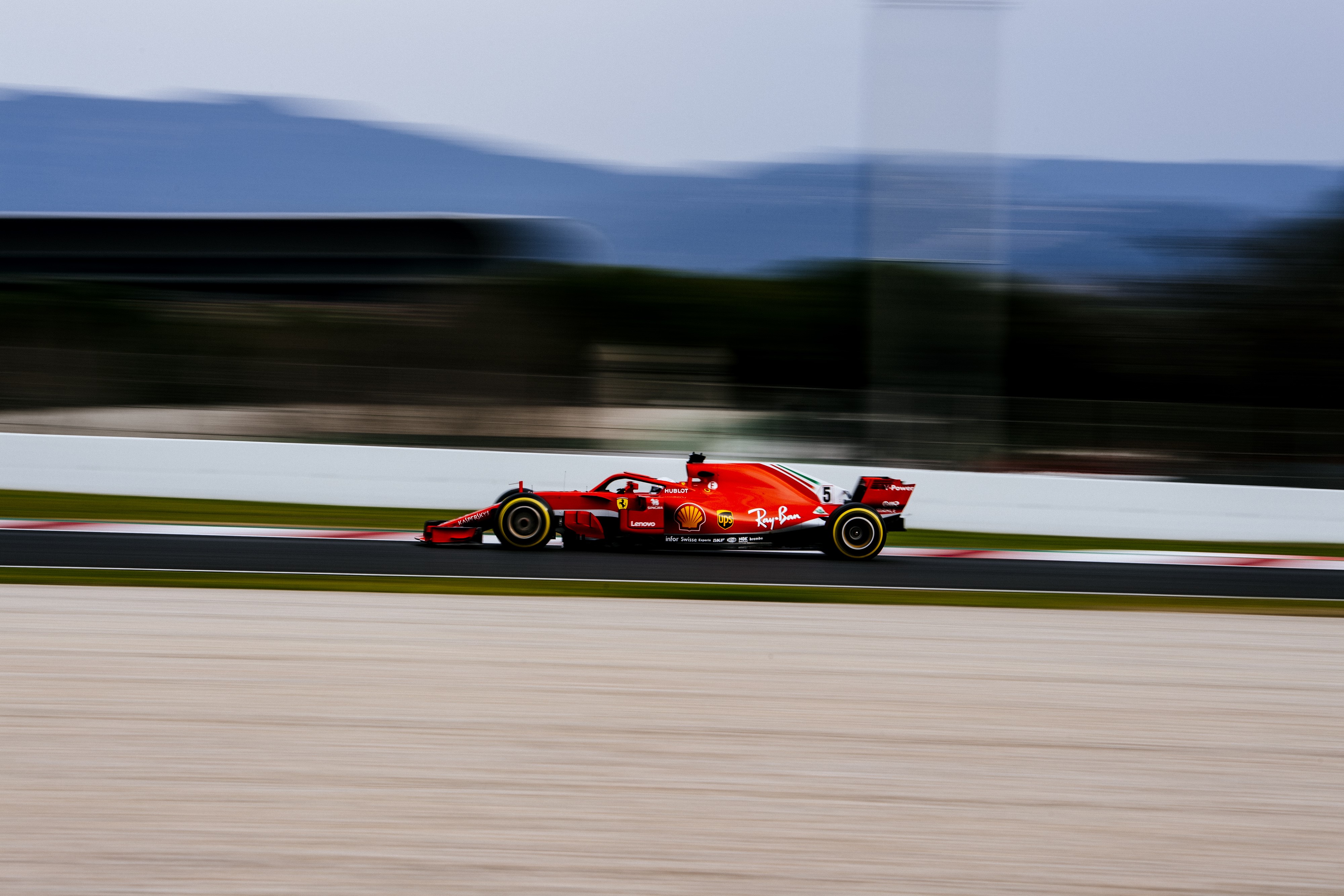 Sebastian Vettel (Ferrari) - Tests Montmelo 2018